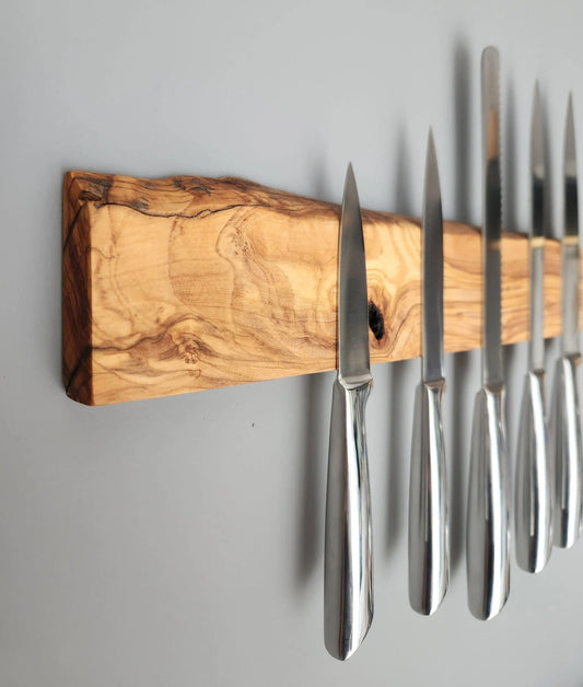 Olive Wood Knife Holder